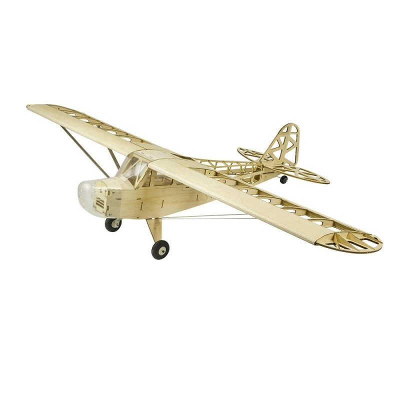 Avion Kit bois à construire Avion Piper Cub J3 2019 env.1.20m + Power Pack - FLASH RC - Le leader des avions modèlisme RC