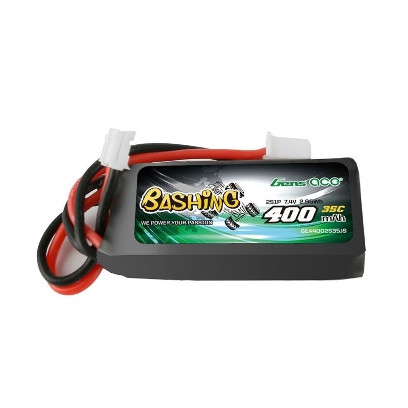 Batterien für RC-Autos und Boote - Batterie Gens Ace Bashing-series, Lipo 2S 7.4V 400mAh 35C Steckdose JST-PHR - FLASH RC