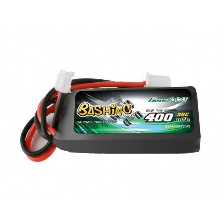 Baterías para coches y barcos RC - Batería Gens Ace Bashing-series, Lipo 2S 7.4V 400mAh 35C zócalo JST-PHR - FLASH RC