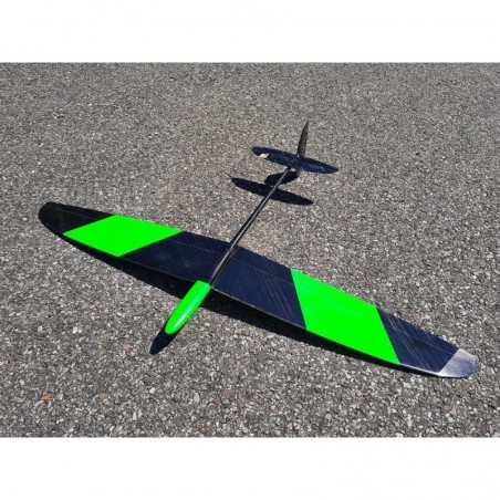 Planeadores RC - F3K Iago 1m Verde Fluorescente Alta Calidad - FLASH RC
