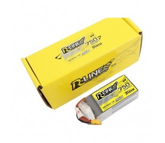 RC aircraft propulsion batteries - Tattu lipo 4S 14.8V 750mAh 95C XT30 socket battery - FLASH RC 2