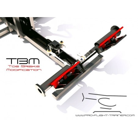 Simuladores de vuelo - Kit TBM (Toe Brake Modification) para mandos de vuelo Puma - FLASH RC