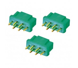 Presa MPX - Presa MPX 6 pin femmina (x3) M6 50A originale MULTIPLEX - FLASH RC