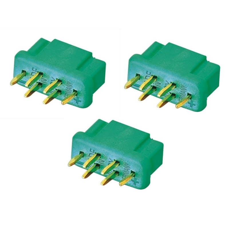 MPX-Stecker - MPX-Stecker 6-polig weiblich (x3) M6 50A original MULTIPLEX - FLASH RC