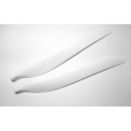 Folding blades - GM Georgi Mirov 14x10 white flat carbon folding blades - FLASH RC