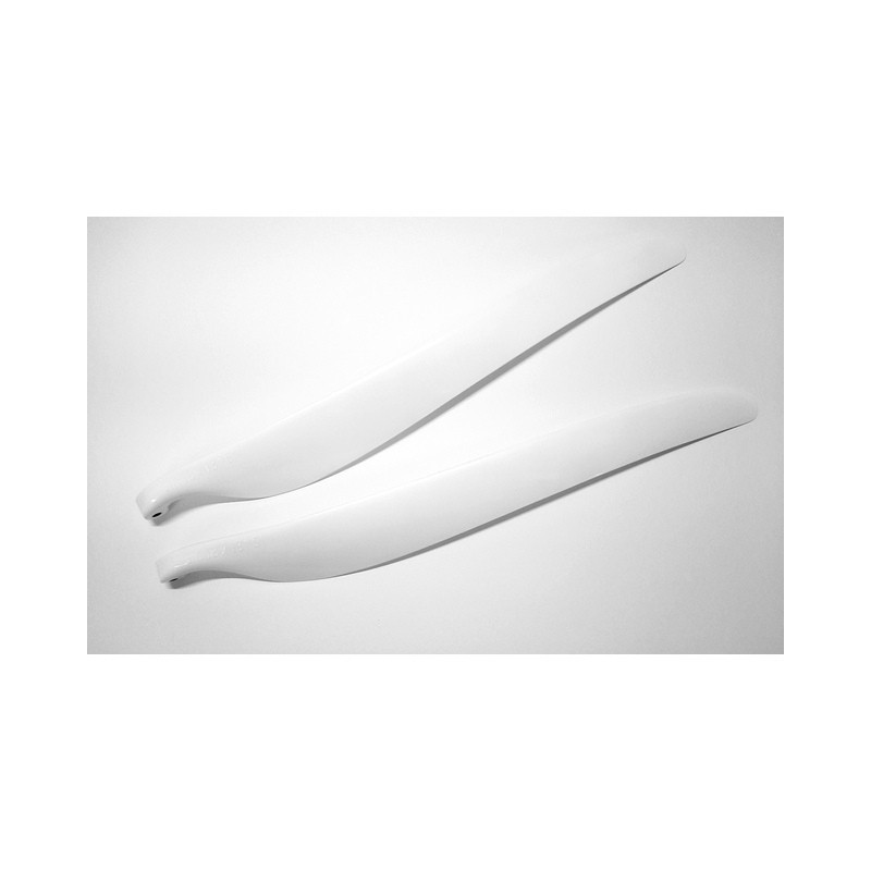 Folding blades - GM Georgi Mirov 18x8,5 white carbon folding blades - FLASH RC
