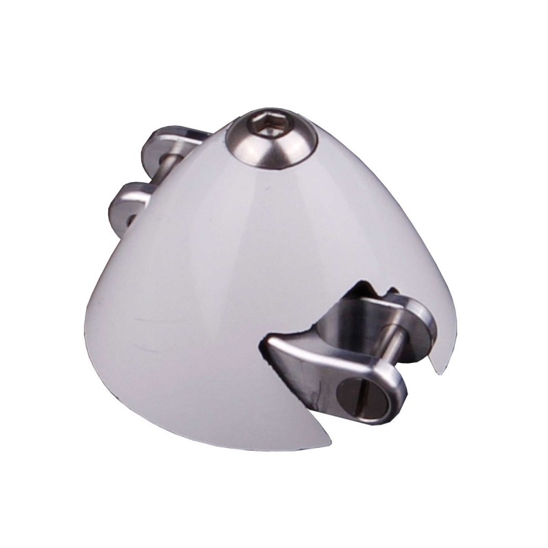 Pales repliables - GM Georgi Mirov cone Scale carbone 40mm blanc - FLASH RC