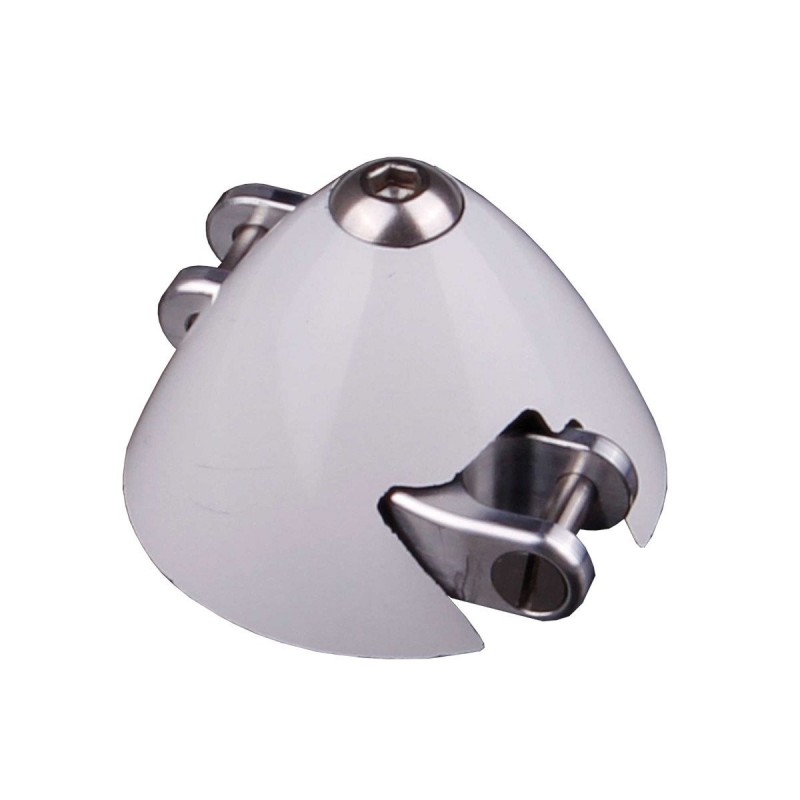 Pales repliables - GM Georgi Mirov cone Scale carbone 55mm blanc - FLASH RC