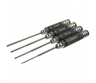 Set de 4 tournevis 6 pans Robbe - FLASH RC
