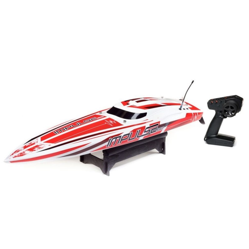 Bateau Impulse 32 BL Blanc/Rouge RTR PROBOAT - FLASH RC