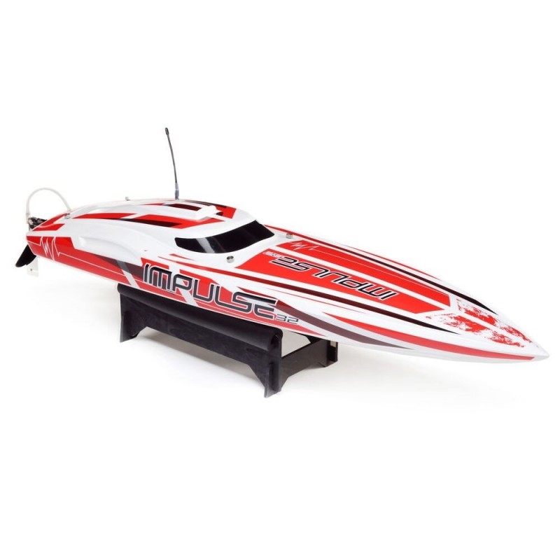 Bateau Impulse 32 BL Blanc/Rouge RTR PROBOAT - FLASH RC