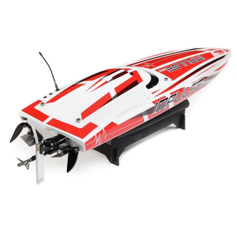 RC Powerboats - Impulse 32 BL Blanco/Rojo RTR PROBOAT - FLASH RC