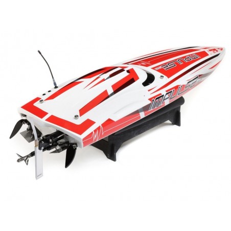 RC-Motorboote - Boot Impulse 32 BL Weiß/Rot RTR PROBOAT - FLASH RC