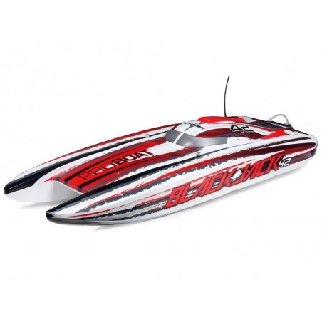 RC Powerboats - Blackjack 42 BL Red/White RTR PROBOAT - FLASH RC