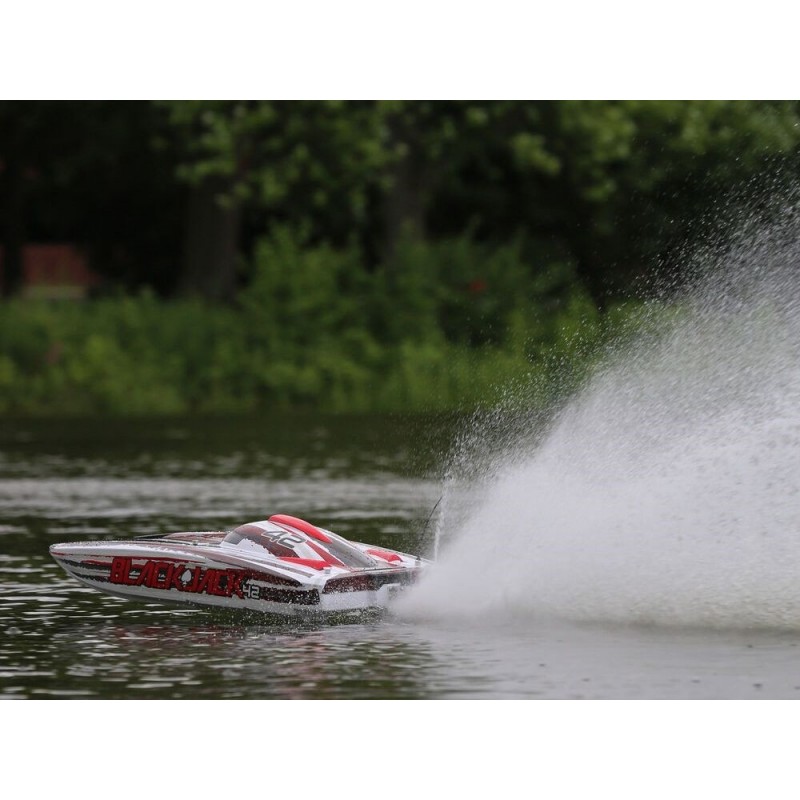 RC Powerboats - Blackjack 42 BL Rojo/Blanco RTR PROBOAT - FLASH RC