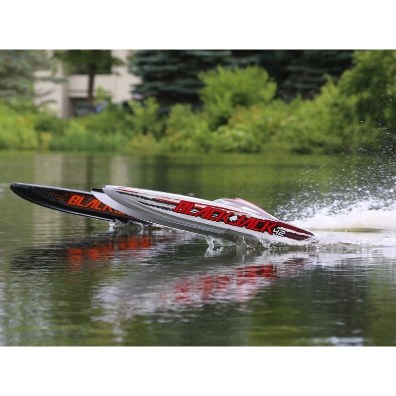 RC Powerboats - Blackjack 42 BL Negro/Naranja RTR PROBOAT - FLASH RC