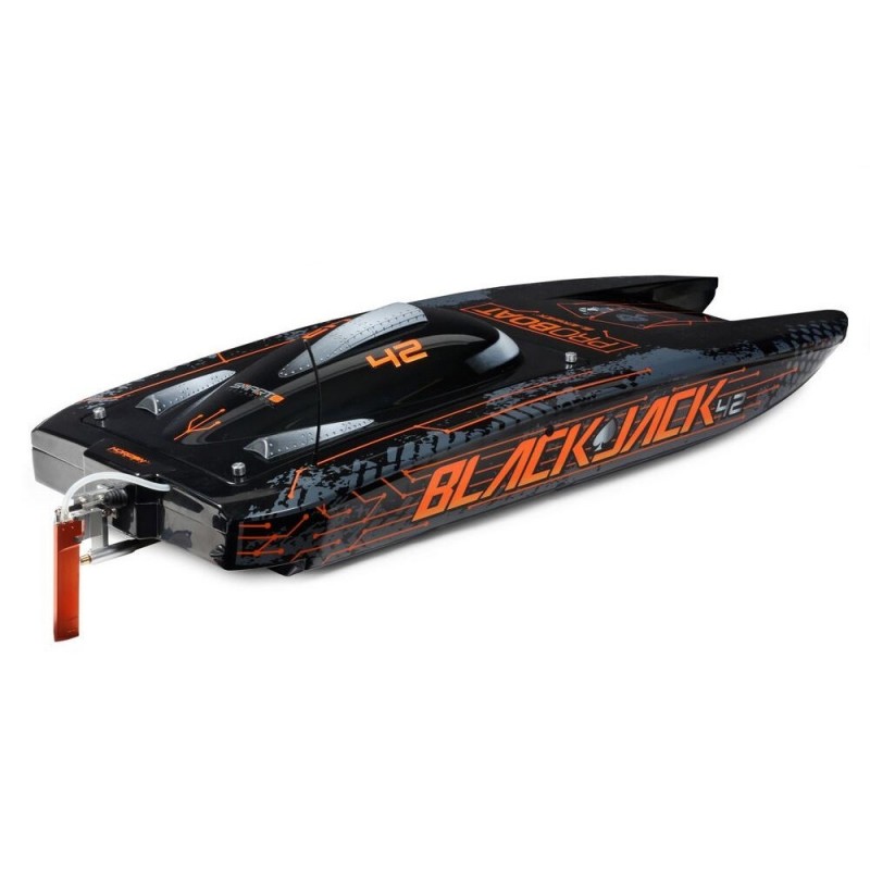 Motoscafi RC - Blackjack 42 BL Nero/Arancione RTR PROBOAT - FLASH RC