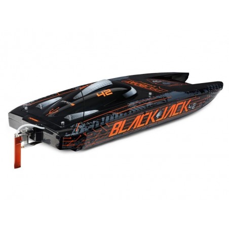 Motoscafi RC - Blackjack 42 BL Nero/Arancione RTR PROBOAT - FLASH RC