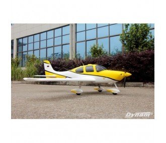 RC Model Aircraft - Dynam SR22 White and Yellow PNP Aircraft approx. 1.40m - FLASH RC
