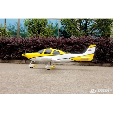 Avion Dynam SR22 V2 jaune PNP env. 1.40m - FLASH RC - Le leader des avions modèlisme RC