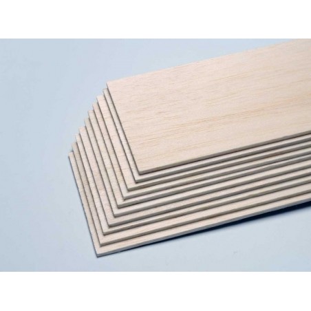 Planche balsa 40/10 (ep. 4mm) 10x100cm PICHLER - FLASH RC