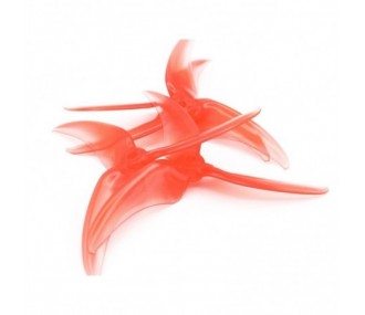 Accessories FPV Racers (Electronics/Batteries...) - Avan Scimitar 5x3'' red transparent propellers (2xCW + 2xCCW) - FLASH RC
