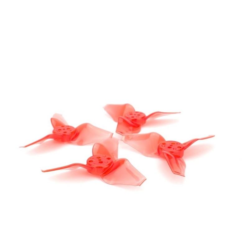Accesorios FPV Racers (Electrónica/Baterías...) - Avan Babyhawk 2.3x2.7'' hélices rojas transparentes (6xCW + 6xCCW) - FLAS