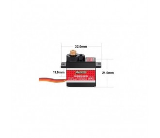 Partes y accesorios electrónicos - Predator FMS Servo Motor - PR13MGDP Positivo - FLASH RC 2