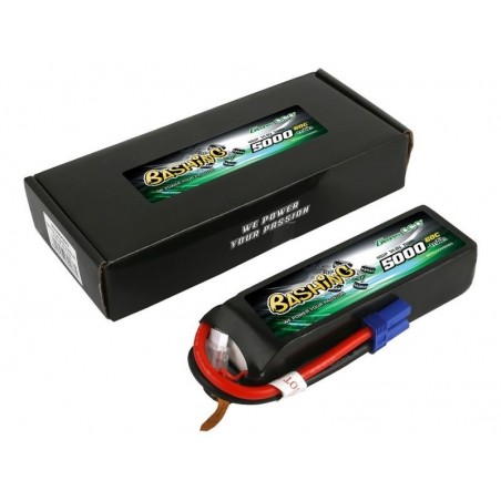 Batteries voitures et bateaux RC - Batterie Gens Ace Bashing-Series, Lipo 4S 14.8V  5000mAh 60C Prise EC5 - FLASH RC