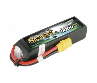 Baterías para coches y barcos RC - Batería Gens Ace Bashing-Series, Lipo 4S 14.8V 5000mAh 60C XT90 Socket - FLASH RC 2