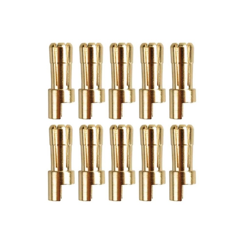 Presa GOLD 2/2.3/3/3.5/4/5/5.5/6/8 - Presa GOLD PK 5.5mm maschio (10 pz) - Modello Yuki - FLASH RC