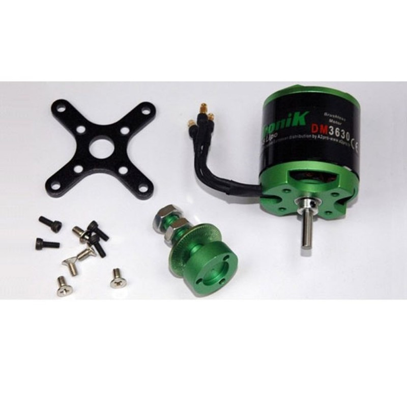 Outrunner - Moteur Brushless DM3630 (293g, 450kv, 950W) Pro-Tronik - FLASH RC