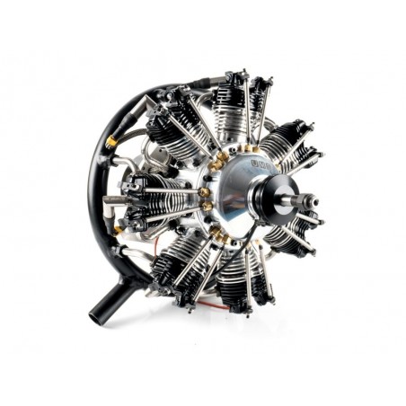 Gasoline engines - UMS radial 4 stroke engine, 7 cylinders 50cc, gasoline - FLASH RC