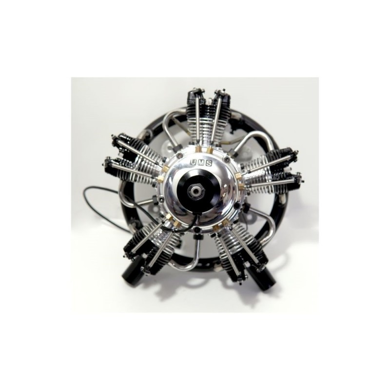 Moteurs essence - Moteur 4 temps UMS radial, 5 cylindres 75cc, essence - FLASH RC