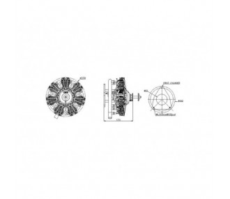 Gasoline engines - 4 stroke UMS radial engine, 7 cylinders 90cc, gasoline - FLASH RC 2