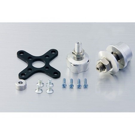 Support moteur - Support moteur + 2  portes-hélice Hacker A40 V1+V2 - FLASH RC
