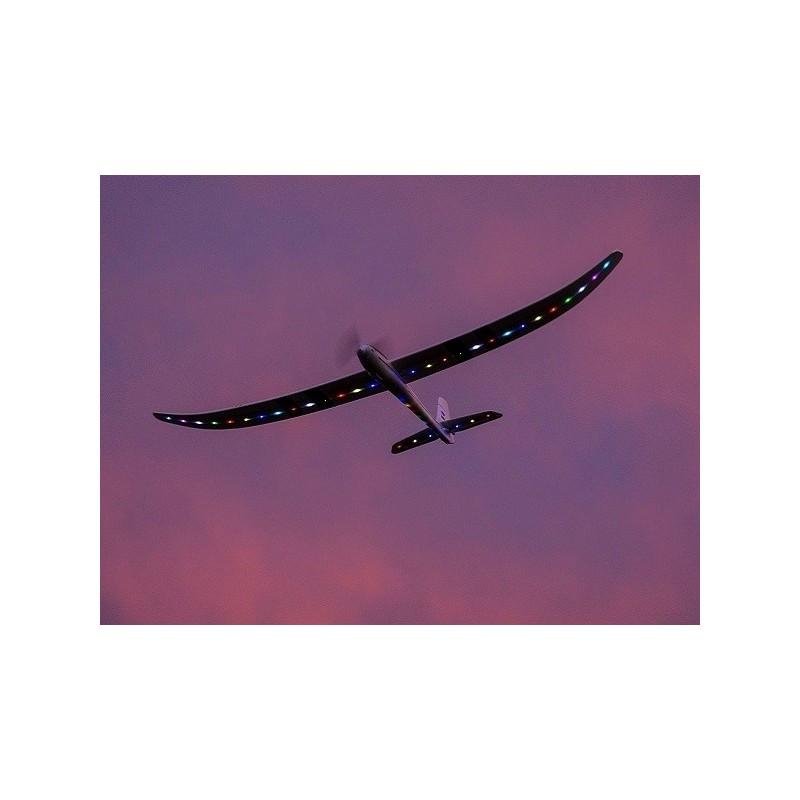 RC-Motorsegler - Night RADIAN 2m BNF Basic mit AS3X und SAFE Select E-Flite - FLASH RC