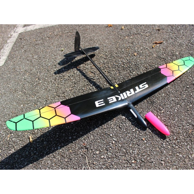 Alianti RC - F3K Strike 3 rainbow honeycomb - 1m - FLASH RC