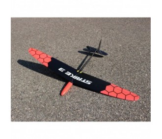 RC-Segler - F3K Strike 3 rot neon honeycomb - 1m - FLASH RC