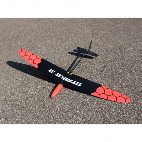 RC-Segler - F3K Strike 3 rot neon honeycomb - 1m - FLASH RC