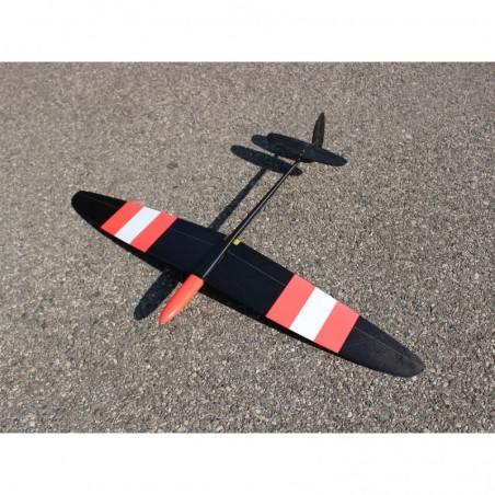 Planeurs RC - F3K Strike 3 rouge neon honeycomb - 1m - FLASH RC