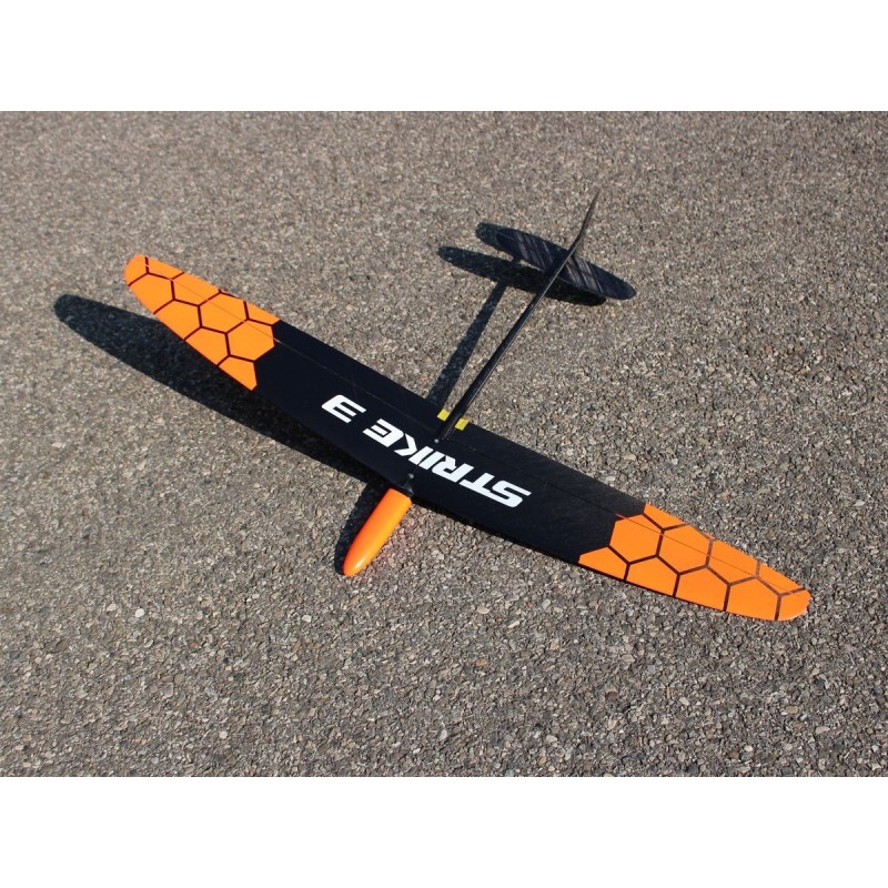 RC Gliders - F3K Strike 3 orange honeycomb - 1m - FLASH RC
