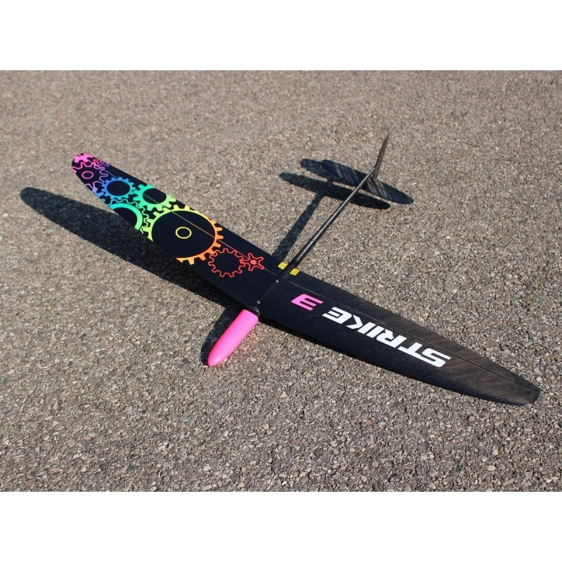 RC Gliders - F3K Strike 3 rainbow gears - 1m - FLASH RC