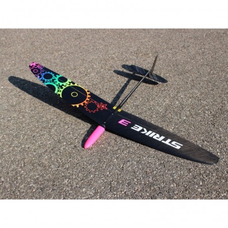 RC Gliders - F3K Strike 3 rainbow gears - 1m - FLASH RC