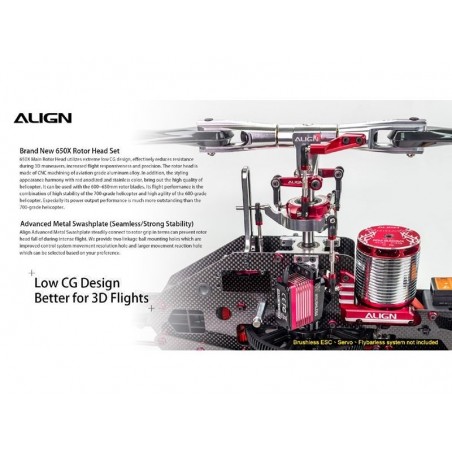 Helicópteros RC - Kit Align T-REX 650X Dominator (12S) - FLASH RC