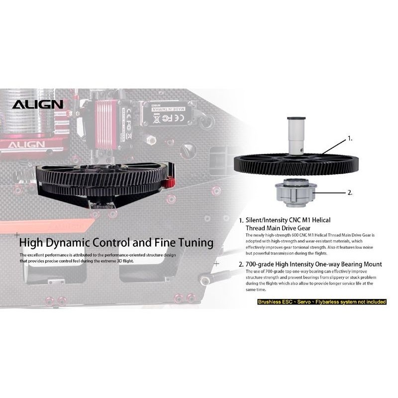 RC Helicopters - Align T-REX 650X Dominator Kit (12S) - FLASH RC