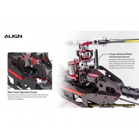 RC Helicopters - Align T-REX 650X Dominator Kit (12S) - FLASH RC