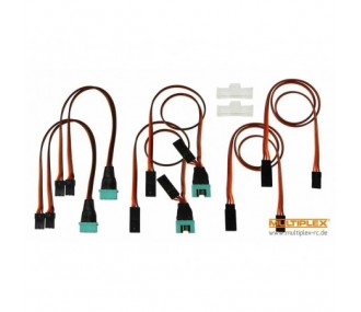 Piezas y accesorios electrónicos - FunCub NG juego completo de cables Multiplex - FLASH RC