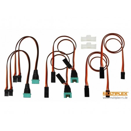 Electronic parts and accessories - FunCub NG complete Multiplex cable set - FLASH RC