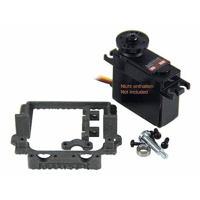 Präzisionsservohalterungen - Servohalter 250 CB für Hitec MD-250 mit Multiplexlager - FLASH RC
